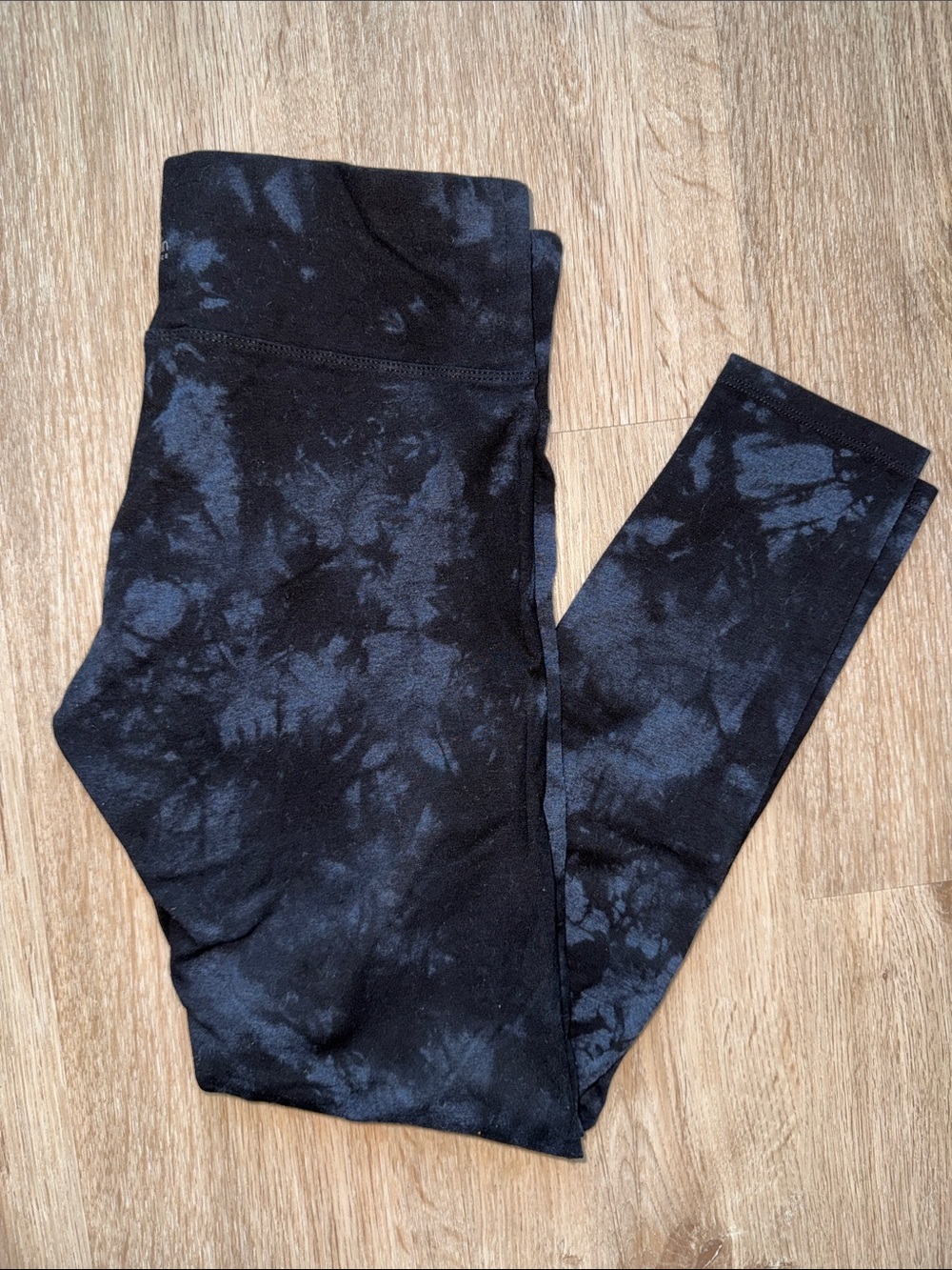 Calvin Klein Performance Black & Blue Tie-Dye Leggings